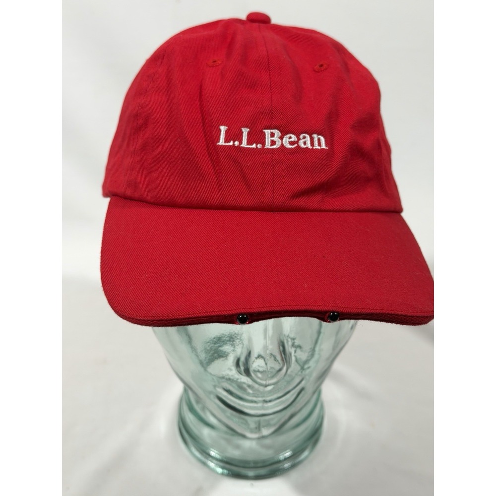 LL Bean Pathfinder LED Hat Red Hiking Camping Gorpcore Outdoor Ca